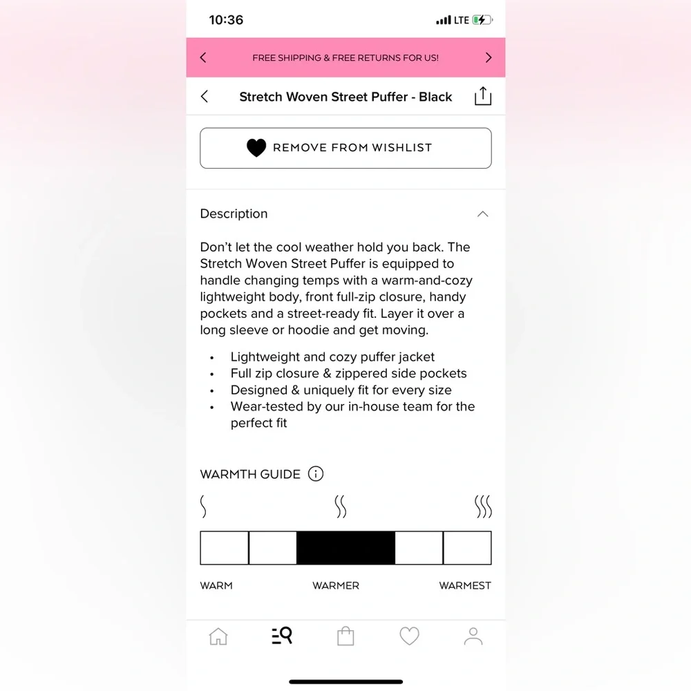 Alo Stretch woven street puffer jacket - Picture 5 of 11